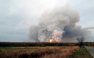 У прикордонній області пролунали вибухи: почалася пожежа
