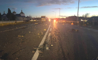 Смертельна аварія на Рівненщині: водій під час обгону лоб в лоб зіткнувся з вантажівкою