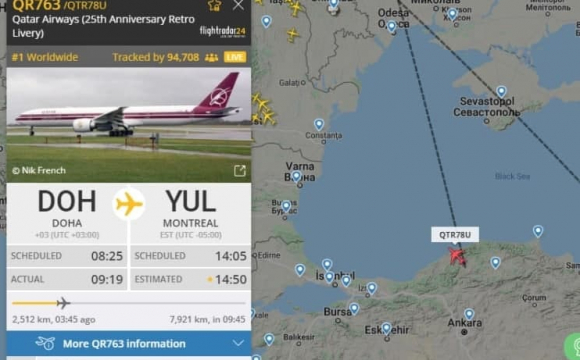 Літак, який проривався через безпольотну зону, моментально перемістився до Туреччини