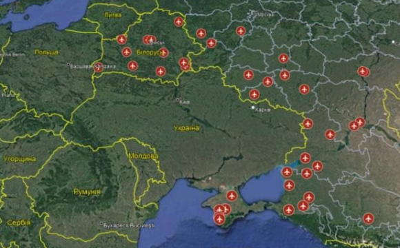 Росія для авіанальотів на Україну використовує десятки аеродромів