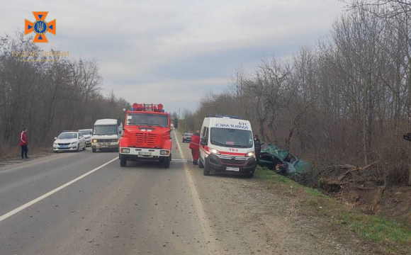 Поблизу села водій авто злетів з дороги і загинув. ФОТО