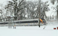 Укразалізниця заявила про багатогодинну затримку поїздів через снігопад