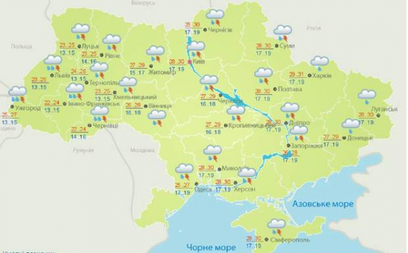 На волинь іде спека, гроза та град: прогноз погоди на 19 червня