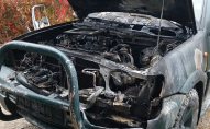 Вночі невідомі спалили авто, на якому поранених військових вивозили з передової