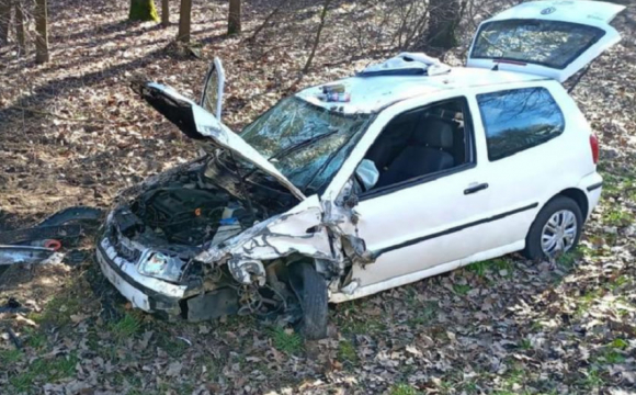 У Польщі українець спричинив ДТП, а потім покинув авто зі своїм сином у лісі