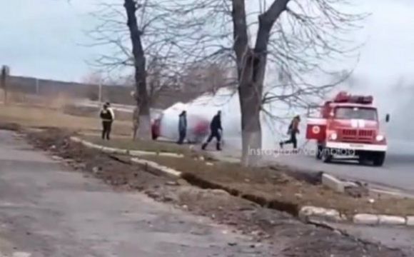 На Волині посеред вулиці горів автомобіль