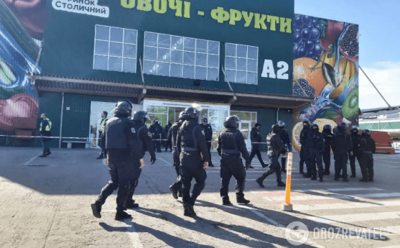 У Києві спроба збройного захоплення ринку: працюють спецназ і нацгвардія. ФОТО