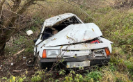 Смертельна аварія на Львівщині: водій загинув через перекидання авто