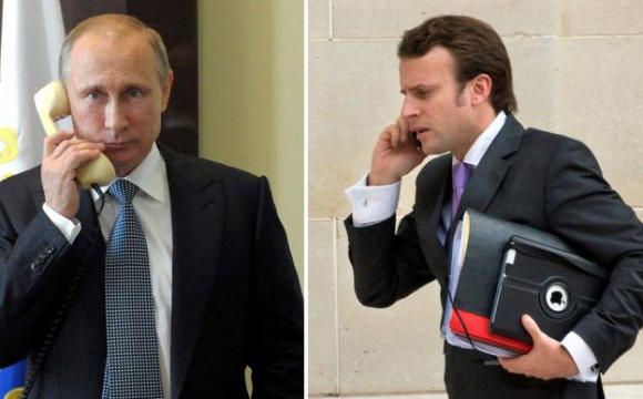 Путін провів телефонну розмову з Макроном та висунув свої вимоги