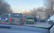 У Луцьку зіткнулися автомобіль та маршрутка: є постраждалі. ФОТО