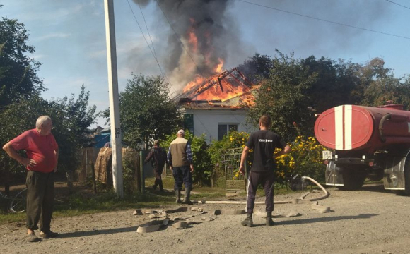 У селі на Волині горів приватний будинок. ФОТО