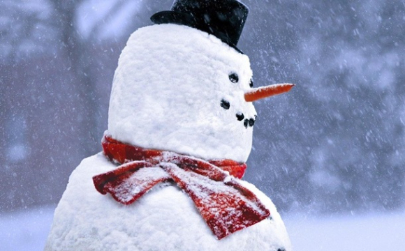 У Волинській області зліпили 3-метрового сніговика
