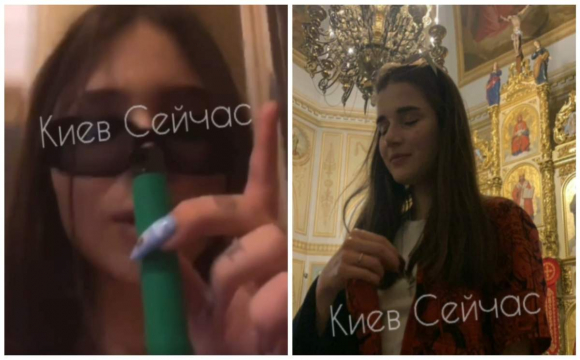 В Києві дівчата курили і влаштували "дебош" у церкві. ВІДЕО