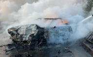 В українському місті в авто заживо згоріло двоє людей