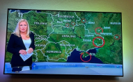 Міжнародний скандал: у Словенії телеканал показав карту, де Крим «російський»
