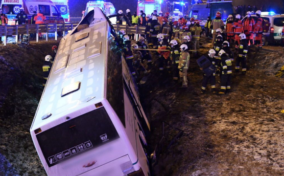У Польщі назвали ймовірні причини аварії українського автобуса. ВІДЕО